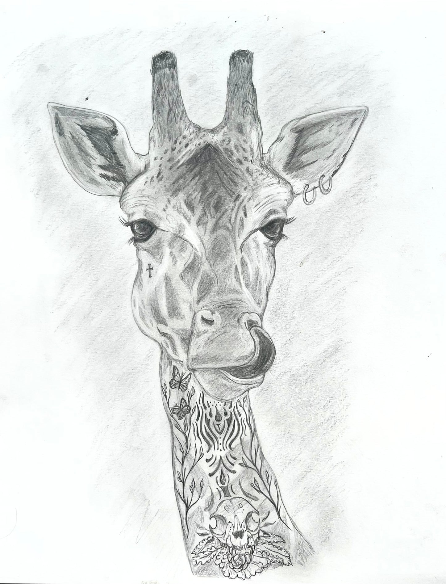 Tattooed Giraffe