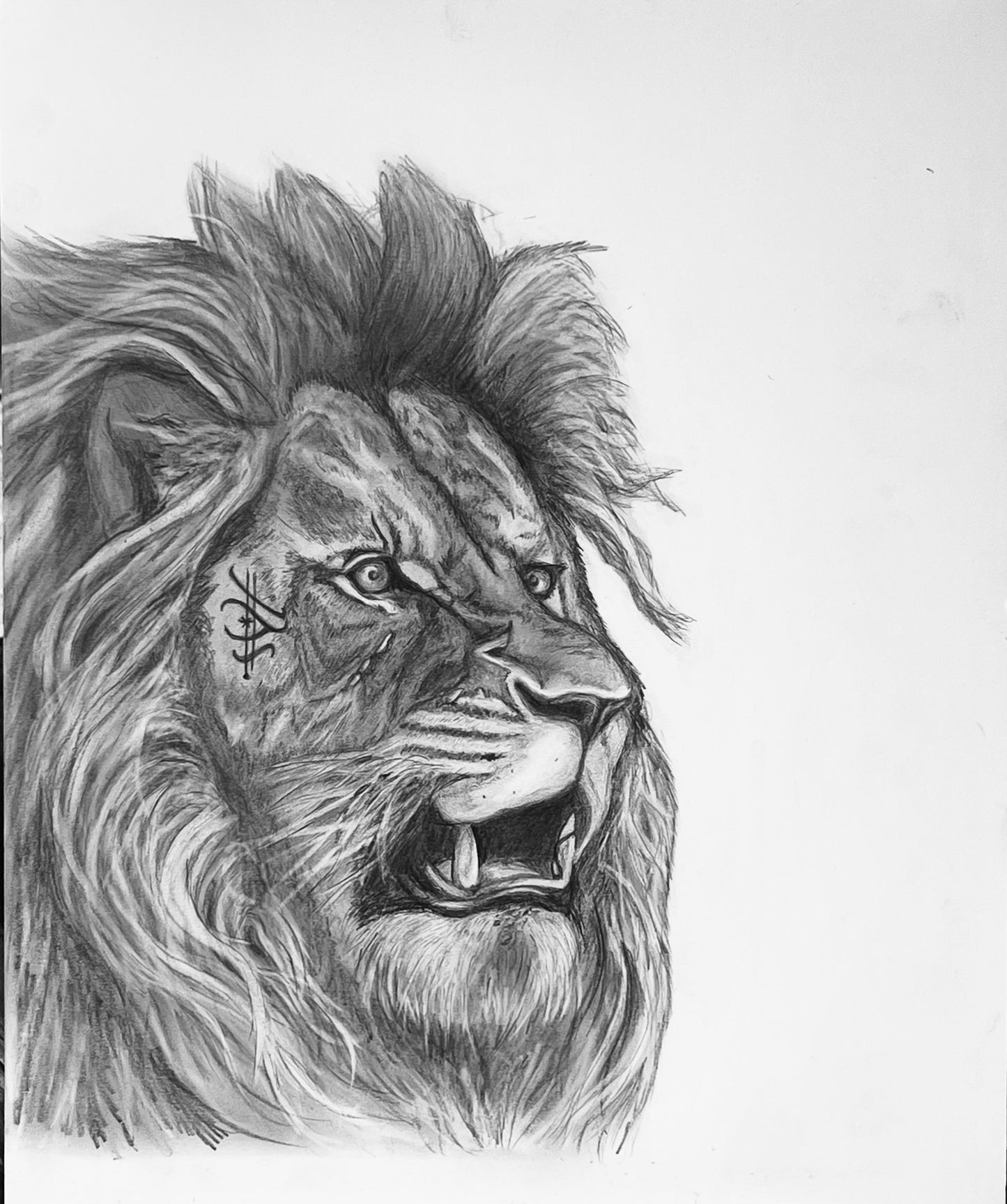 Tattooed Lion