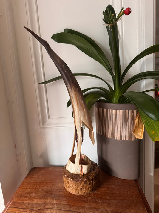 horn bird lamp