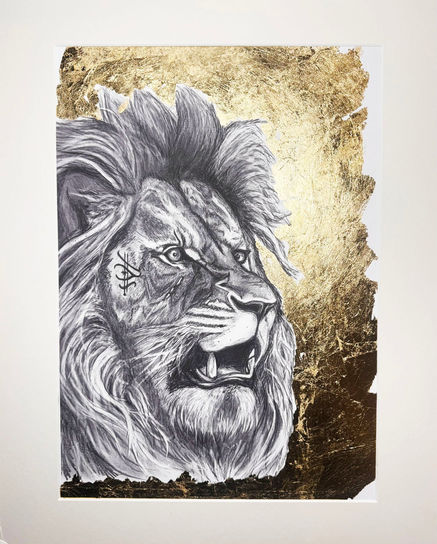 Tattooed Lion