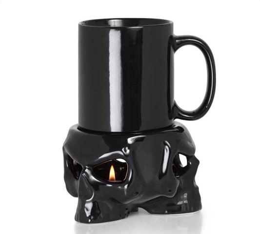 Skull mug warmer