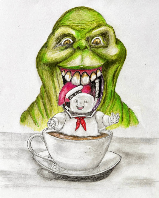 Slimer likes Marshmallows